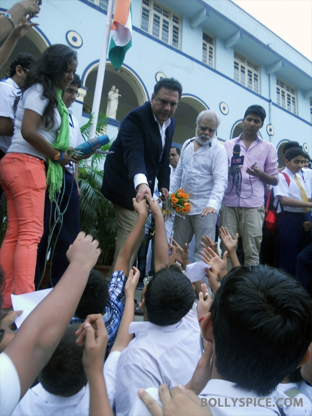 12aug boman donbosco04 Boman Irani takes pledge to save and protect the forests at Don Bosco School on 15th August   Delhi Safari