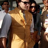 12oct Saifeena ArriveDelhiAirport03 185x185 Saifeena Reception: Bollywood, Bebo and all that Jazz
