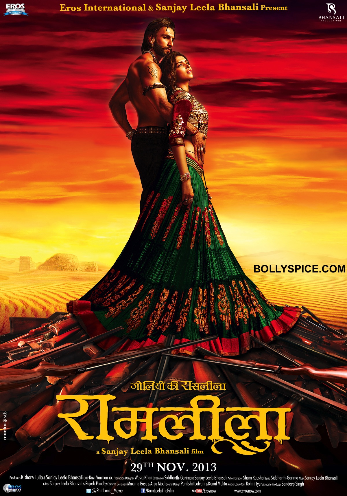 Have you seen?: Deepika and Ranveer on Ram Leela poster