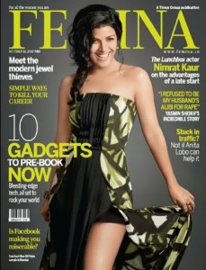Nimrat Kaur on The Cover of Femina Magazine - October 2013