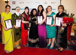 Bradford Inspirational Women of the Year 2014 award winners with event Founder and Host, Fatima Patel