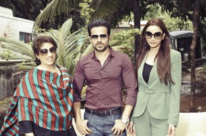 (L-R) Guneet Monga, Emraan Hashmi and Prashita Chaudhary