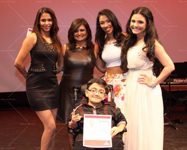 The Judges with winner Sparsh Shah
