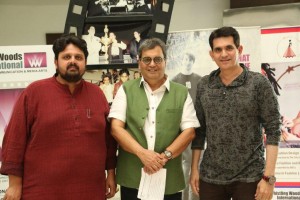 Subhash Ghai, Founder & Chariman, Whistling Woods International, Omung Kumar at Whistling Woods