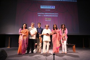 Subhash Ghai, Kavita Krishnamurti, Dr. L. Subramaniam_5th Veda, Whistling Woods International