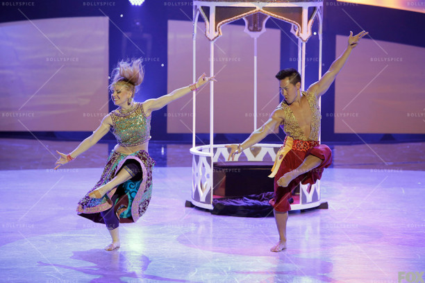 Jaja and Alex Wong perform a Bollywood routine choreographed by Nakul Dev Mahajan.