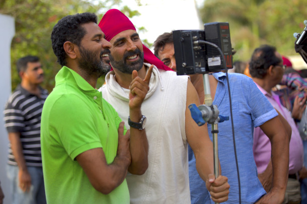 Prabhudheva on the sets of Singh is Bliing