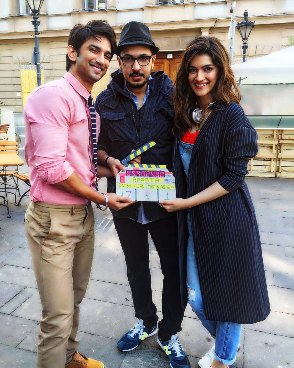 Sushant Singh Rajput, Dinesh Vijan and Kriti Sanon