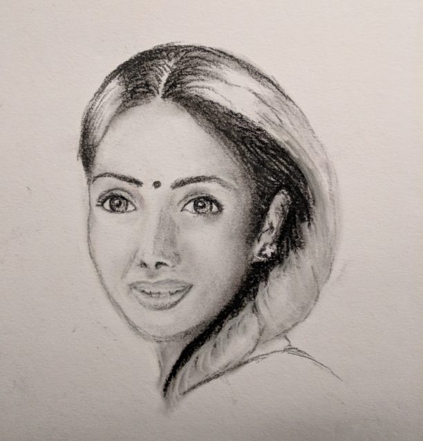 Sridevi Image Drawing  Drawing Skill