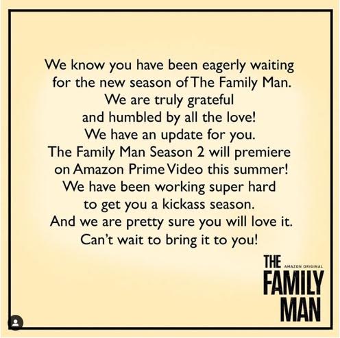 The Family Man' Season 2 release postponed to summer